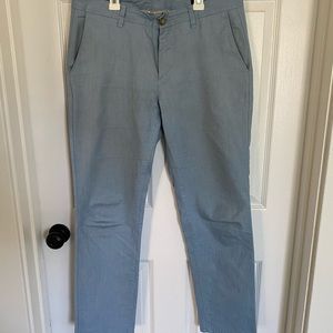 Light blue Bonobos twill pants 32x30